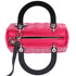 Christian Dior Lady Dior Medium Bag Handbag Pink Light Pink Black Lambskin